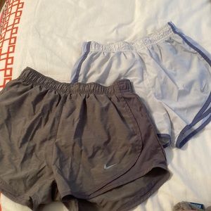 2 pair of size small good condition nike running shorts